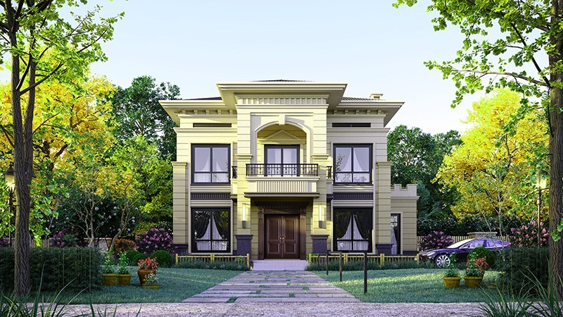 马边中式合院住宅，开放庭院与邻里乡亲更亲近